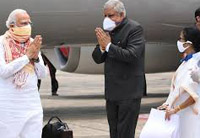 pm undertakes aerial survey of cyclone amphan affected areas