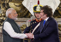 prime minister meets with president javier milei of argentina