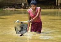 relief operation for the flood ravaged villages