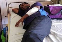 sri lanka journo attacked before presidential election