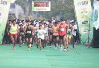 Under the theme "Run for a Greener India" Under the theme "Run for a Greener India"