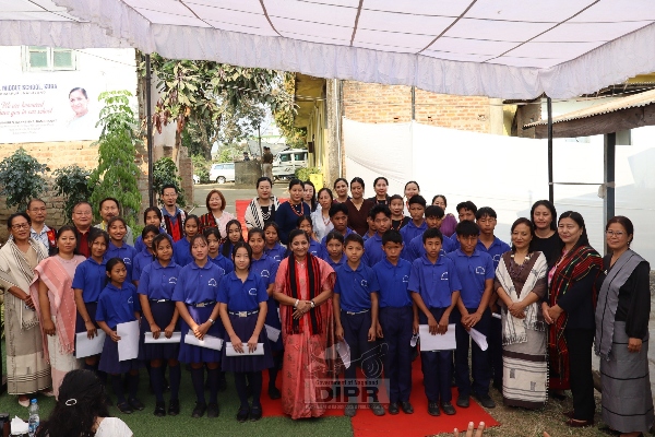 Union Minister visits a rural school in northeast India